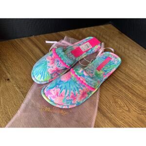 NWT Lilly Pulitzer Clara Slipper - Multi Swizzle Sz 9/10